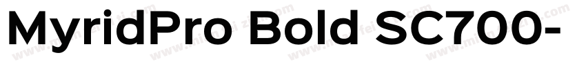 MyridPro Bold SC700字体转换